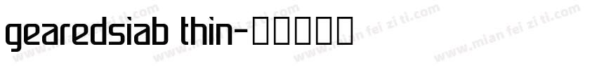 gearedsiab thin字体转换